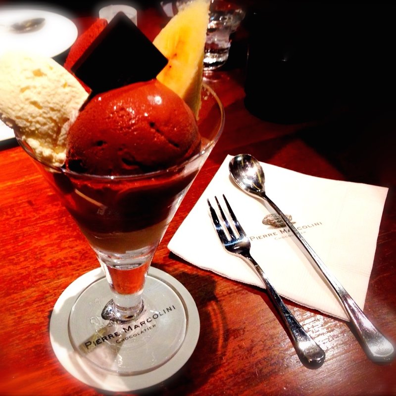 マルコリーニ チョコレート パフェ(ピエール マルコリーニ 名古屋)