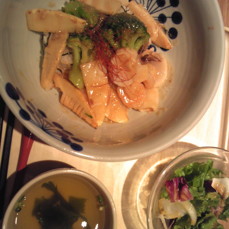 ぷりぷり海老と生ホタテのたらこ炒めごはん(マルモキッチン 京都ポルタ店 )