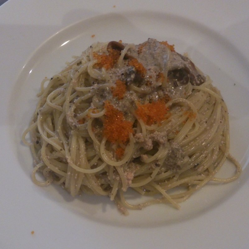 博多明太子と海の幸のラグー(パスタ アマーレ)