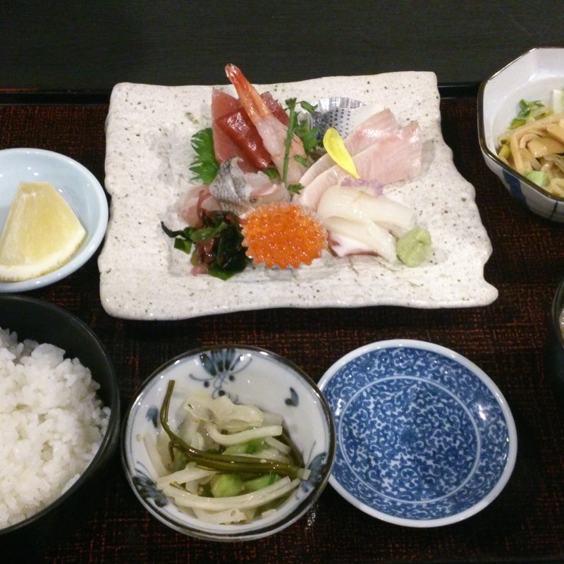 刺身5点盛り定食(魚耕 荻窪本店 （魚こう うおこう）)