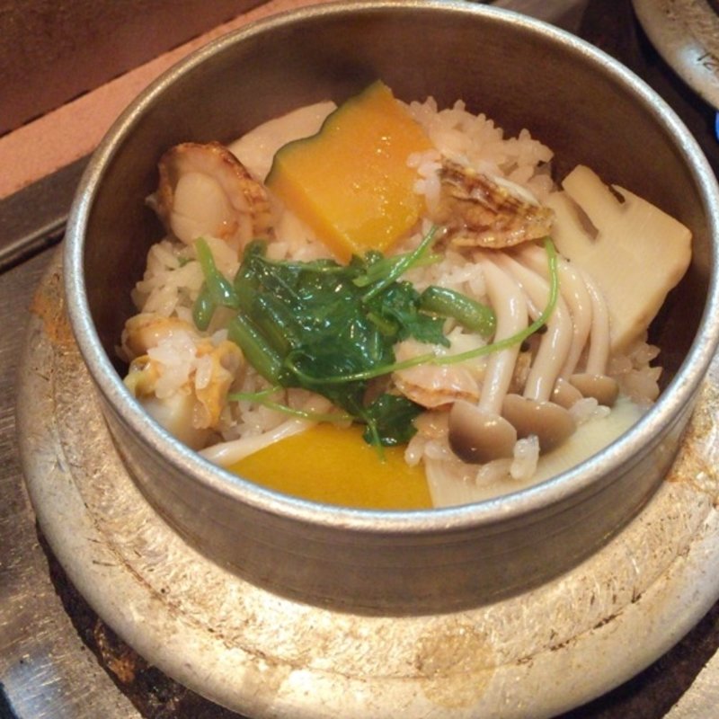 釜めし・ハーフランチ（ほたて）(釜めし工房まこと )
