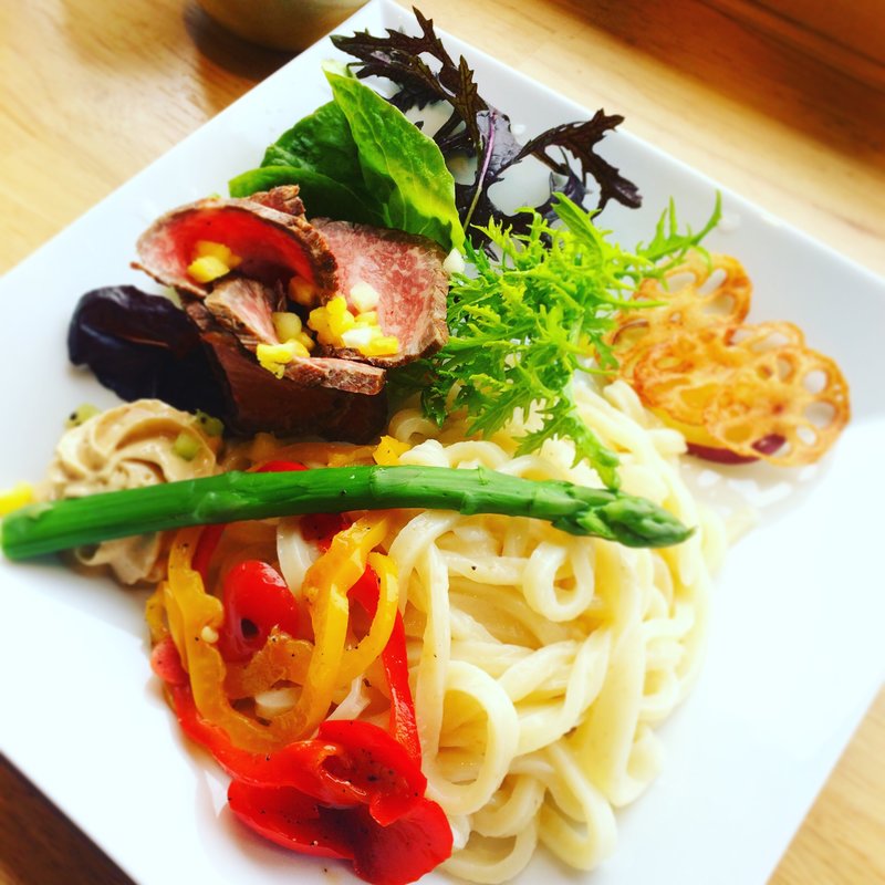 島根和牛ローストビーフぶっかけうどん