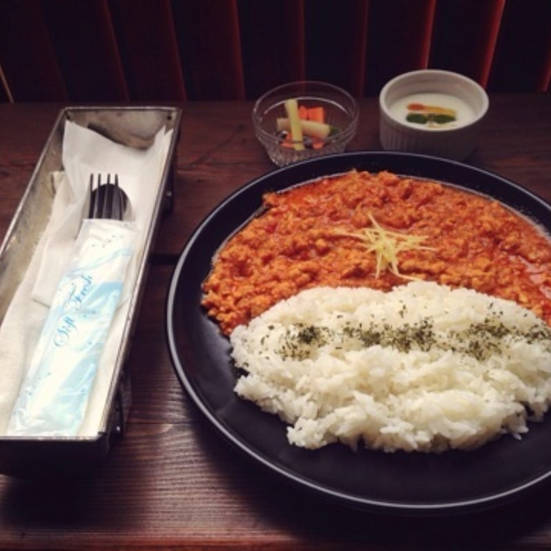 鶏挽肉のドライカレー(cafe uraraka)