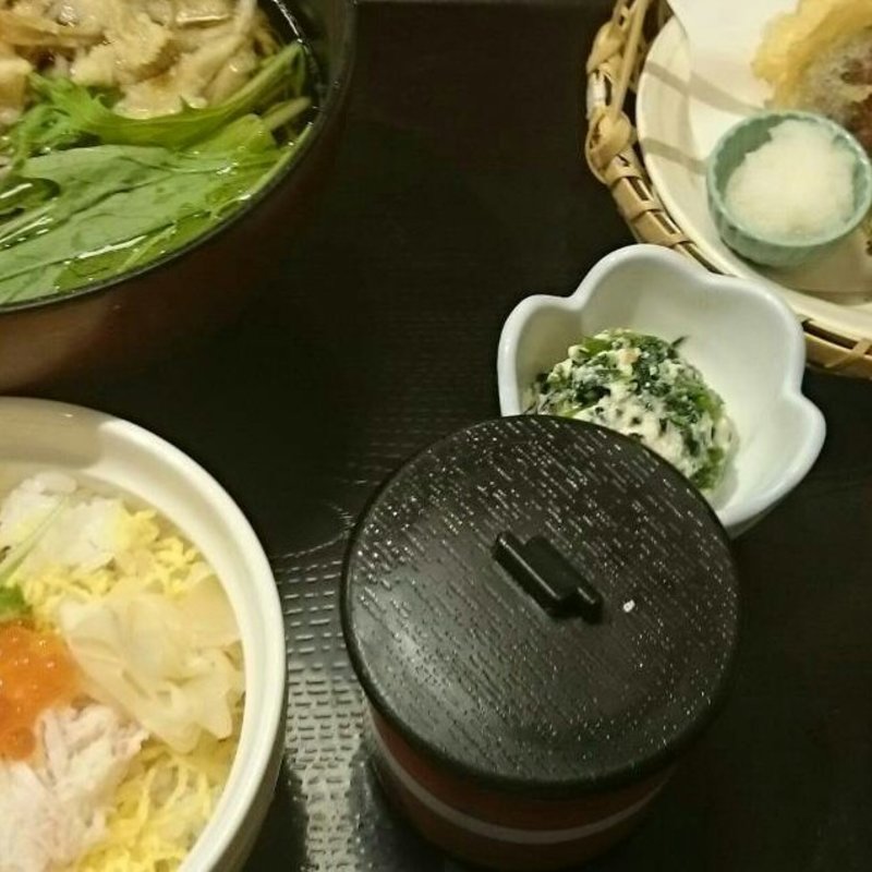 カニ天ぷらそばセット(正家 さんちか店)