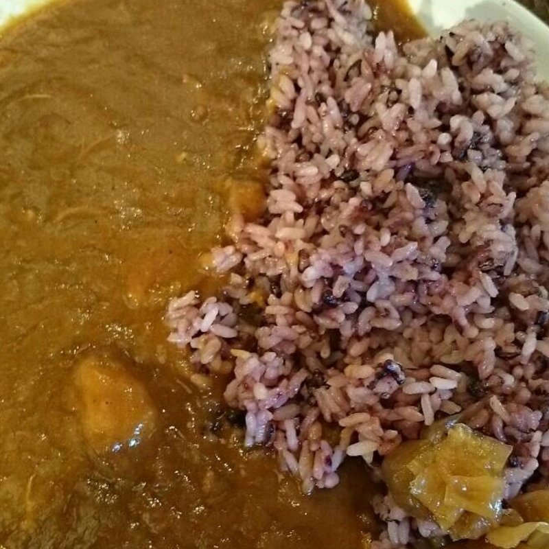 黒米カレー(夢市茶屋)