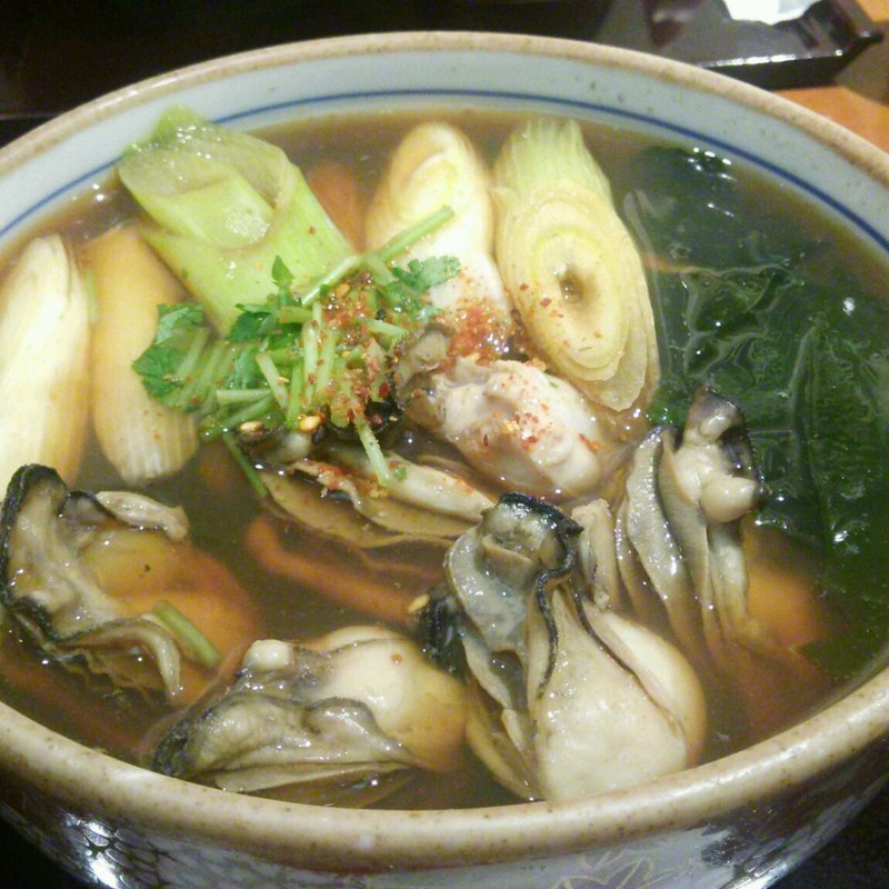 牡蠣そば(峰本 戸塚駅前店)