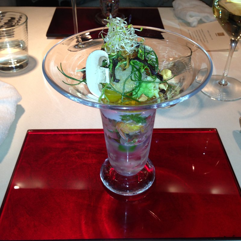 シェフおまかせコースの中の野菜パフェ(Restaurant AIDA 恵比寿)