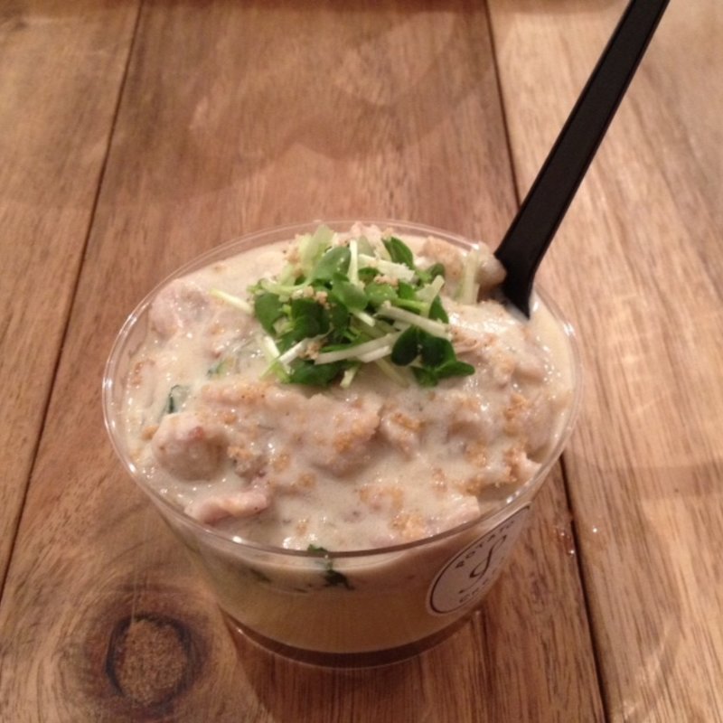 春菊と豚肉の豆乳ポテトクリーム(Potato Cream / potato cream よる)