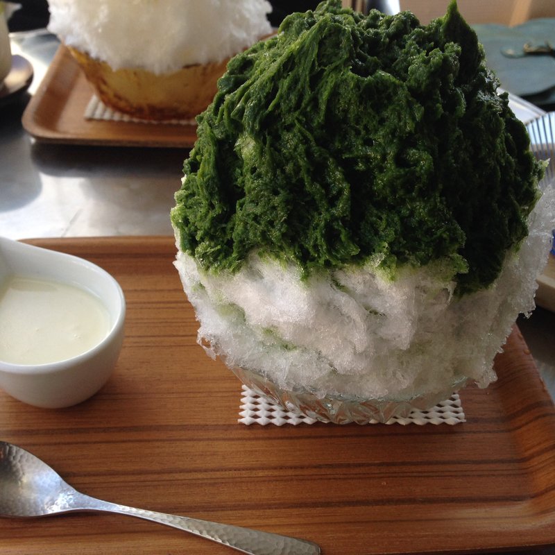 抹茶のかき氷(埜庵)