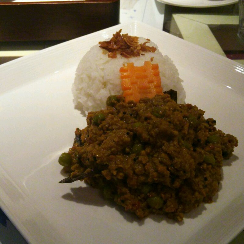 キーマカレーセット(ROUROU Cafe)