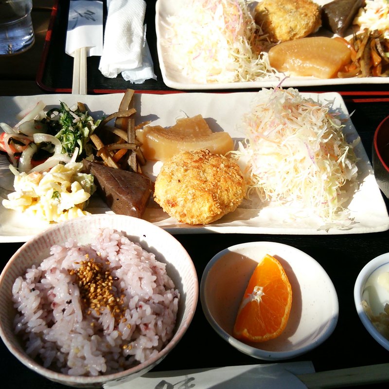 かやばあちゃんの特製ランチセット(ファーム ヨコタ cafe)