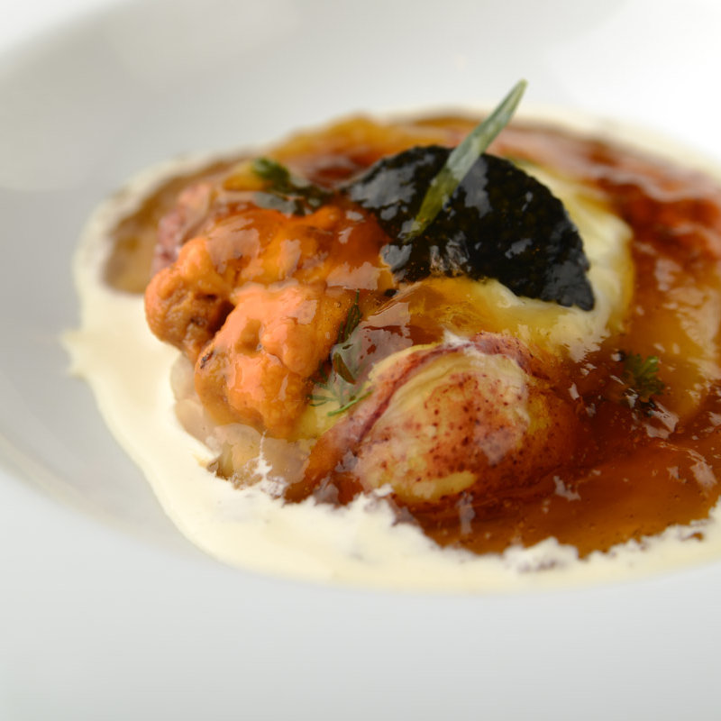 生うにと蟹のジュレ(ランス・ヤナギダテ)