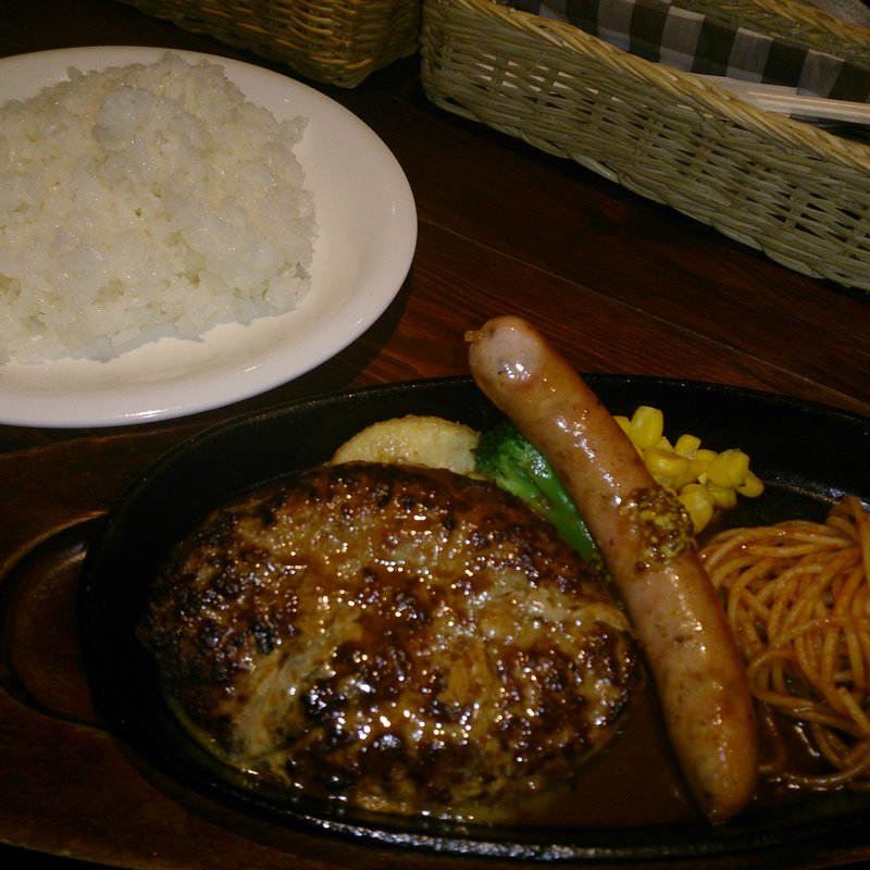 ハンバーグセット(Hang．Jr　?ハングジュニア?)