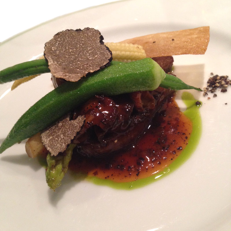 月替わりディナーコースのメイン　牛フィレステーキ(ジャマン)