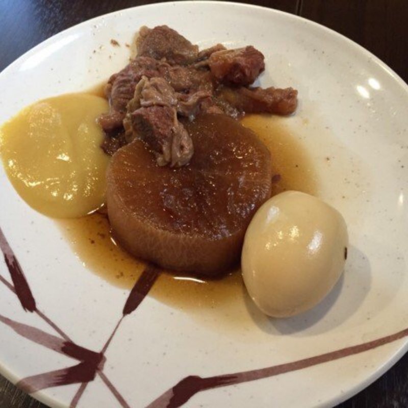 おでん（大根、玉子、牛すじ）(手打うどん すみた)