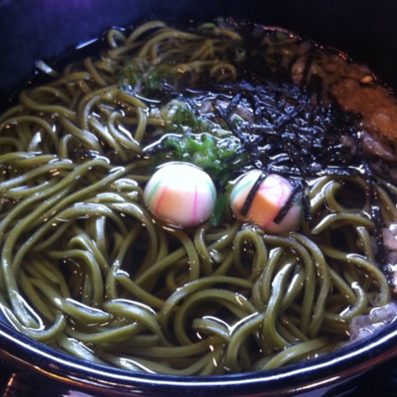 宇治抹茶そば(伊藤久右衛門 本店)