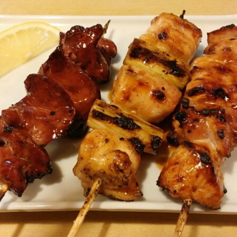 焼き鳥Aセット（3本）焼きとり・鳥ネギ・スナギモ(炭火焼　八喜とり)