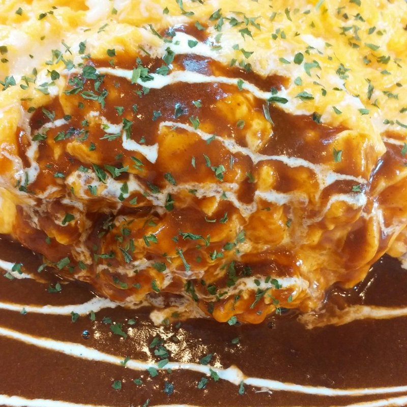 ランチセット(Bランチ)オムライス＋ケーキ(サラダとスープ付き](セレクト)