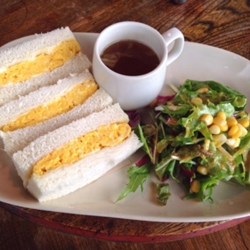 たまごサンド　（ランチセット）(カヤバ珈琲 )