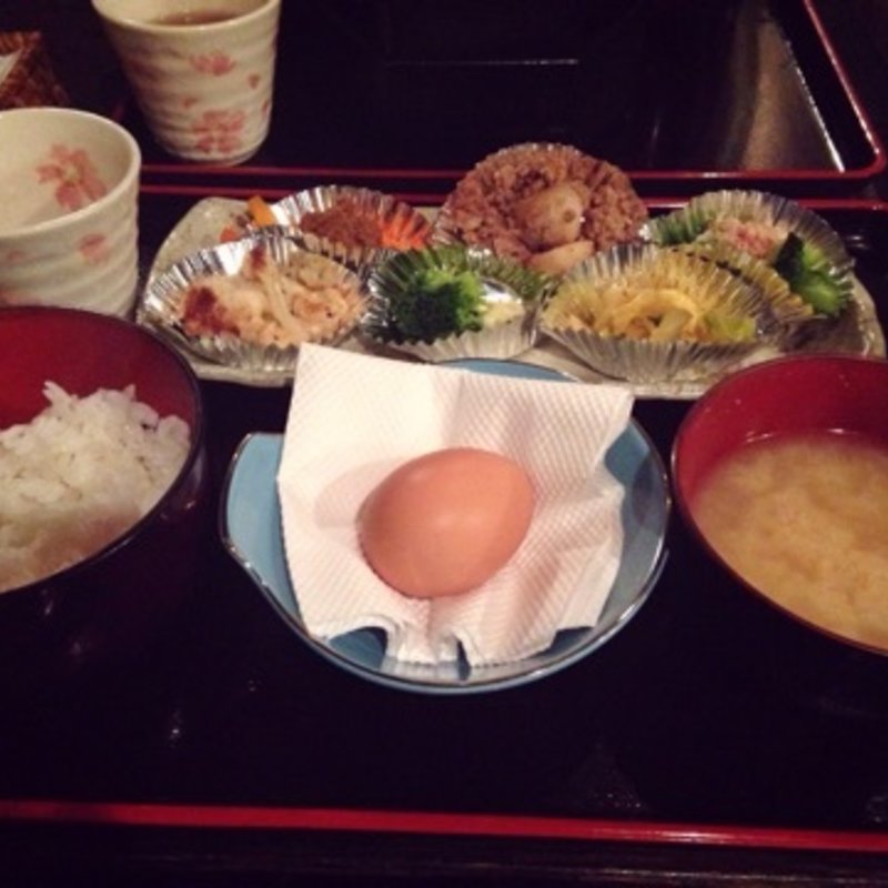 玉子ごはんセット(甘味処 和)