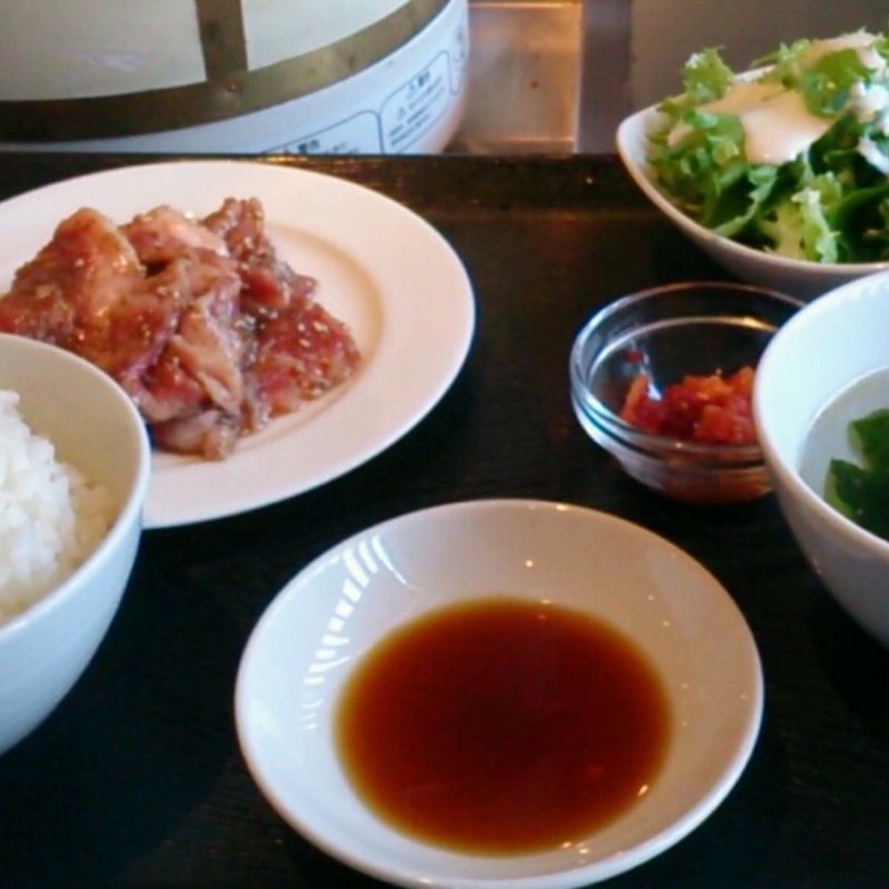 牛カルビ定食100g(oh! にくダイニング一喜 )