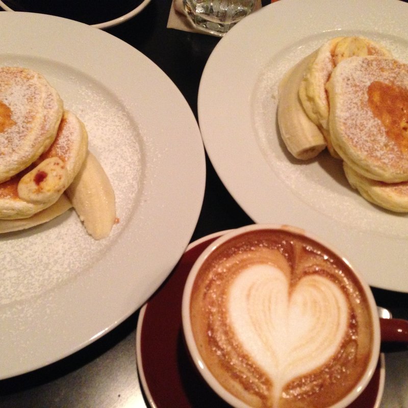 リコッタチーズパンケーキ3枚のせ(Bedford  Cafe)