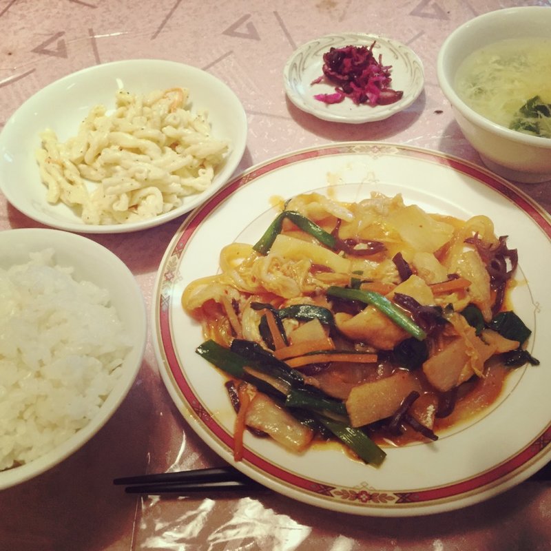 豚キムチ定食(香来)