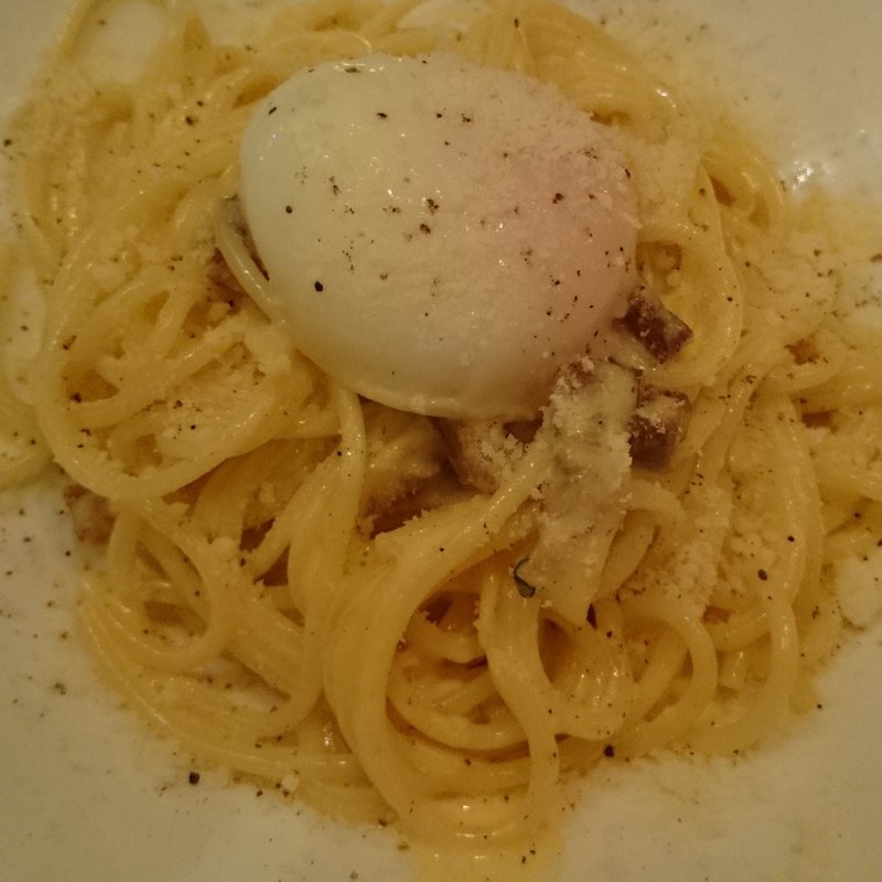 カルボナーラ(TRATTORIA LA COCORICO 銀座)