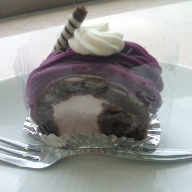 紅いもショコラ (ケーキセット)(御菓子御殿 恩納店 展望レストラン「美ら海」)