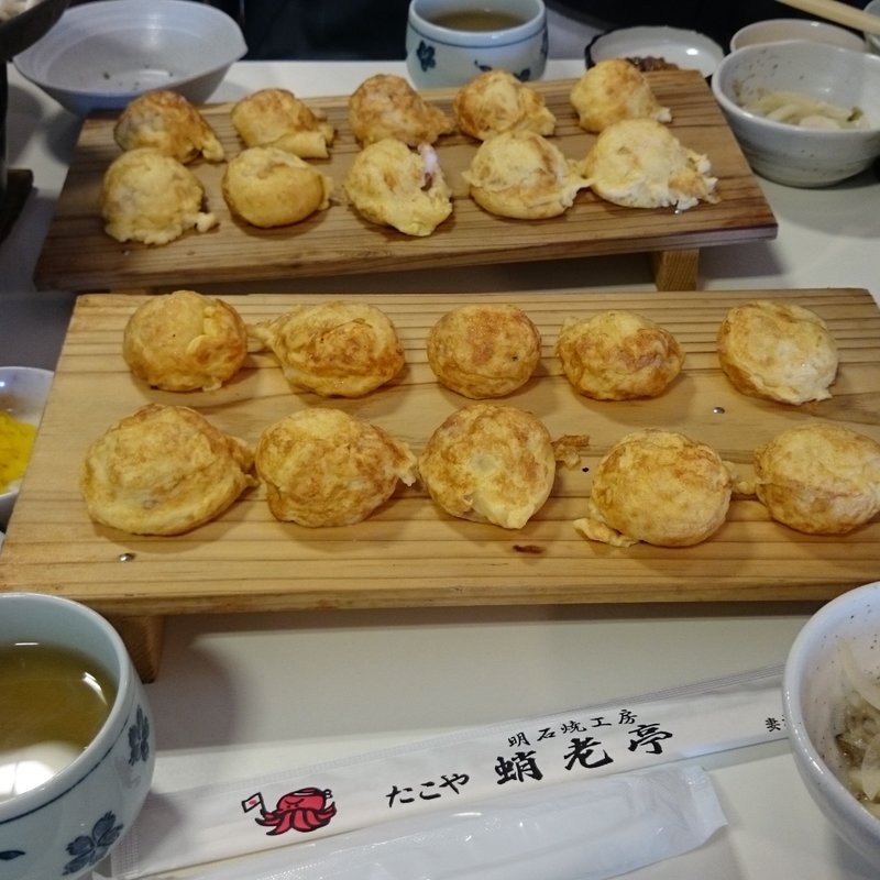 明石焼き体験と神戸ステーキ(明石焼き工房　たこや蛸老亭)