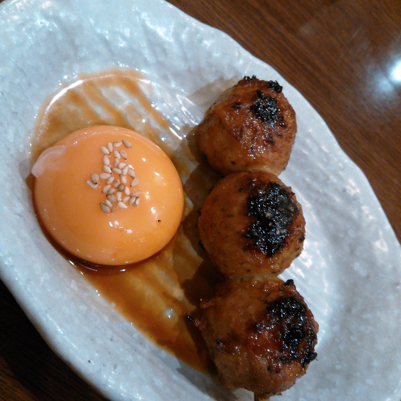 月見つくね(炭火焼鳥ていじ)