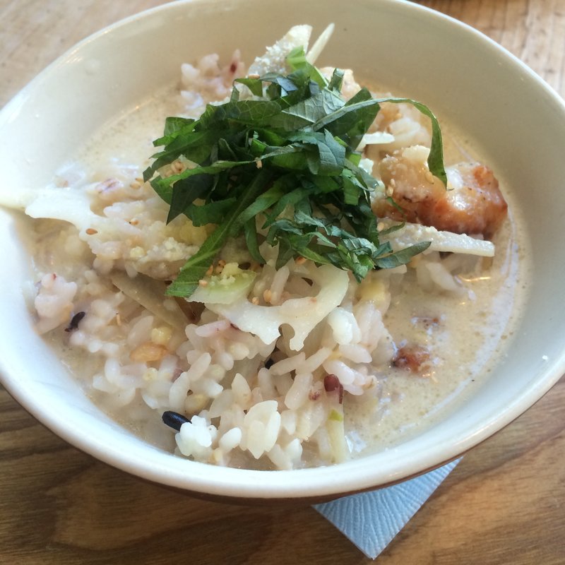 チキンと根菜の柚子胡椒クリームリゾット(ココノハ)