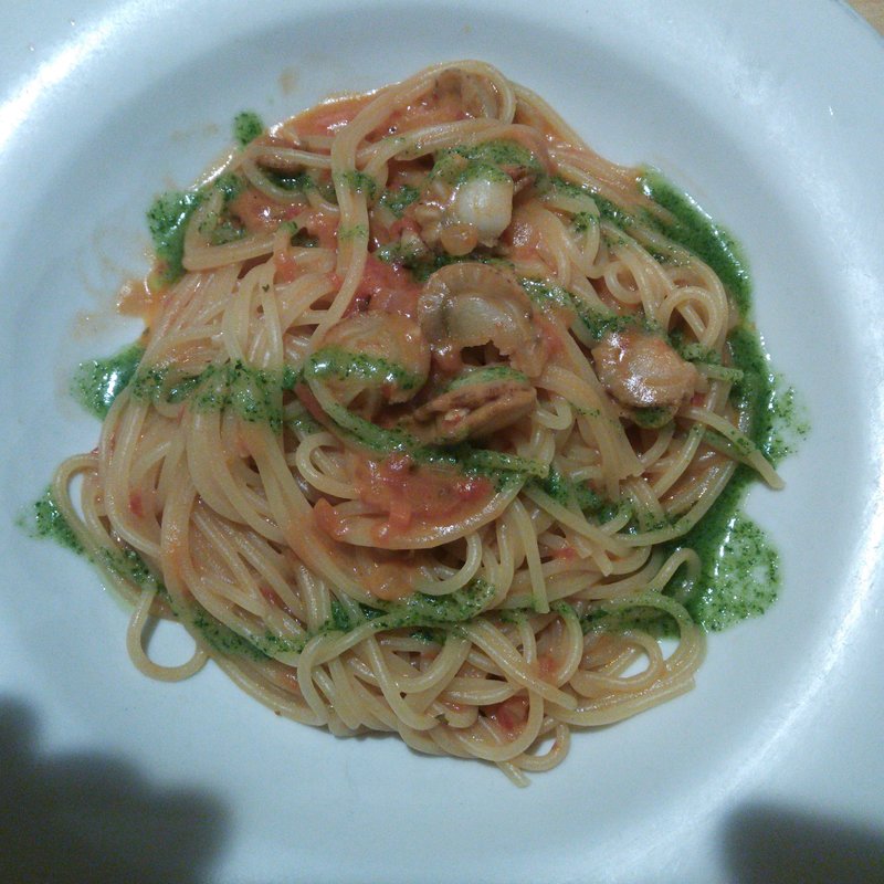 ホタテのクリームスパゲッティー(グラッチェガーデンズ鈴蘭台店)