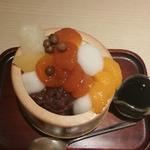 白玉クリームあんずあんみつ(甘味 竹よし)