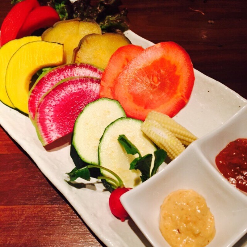 旬野菜の盛り合わせ(焼肉 十々 西麻布店)