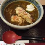 牛肉カレーうどん+ちくわの天ぷら(味味香 （みみこう）)