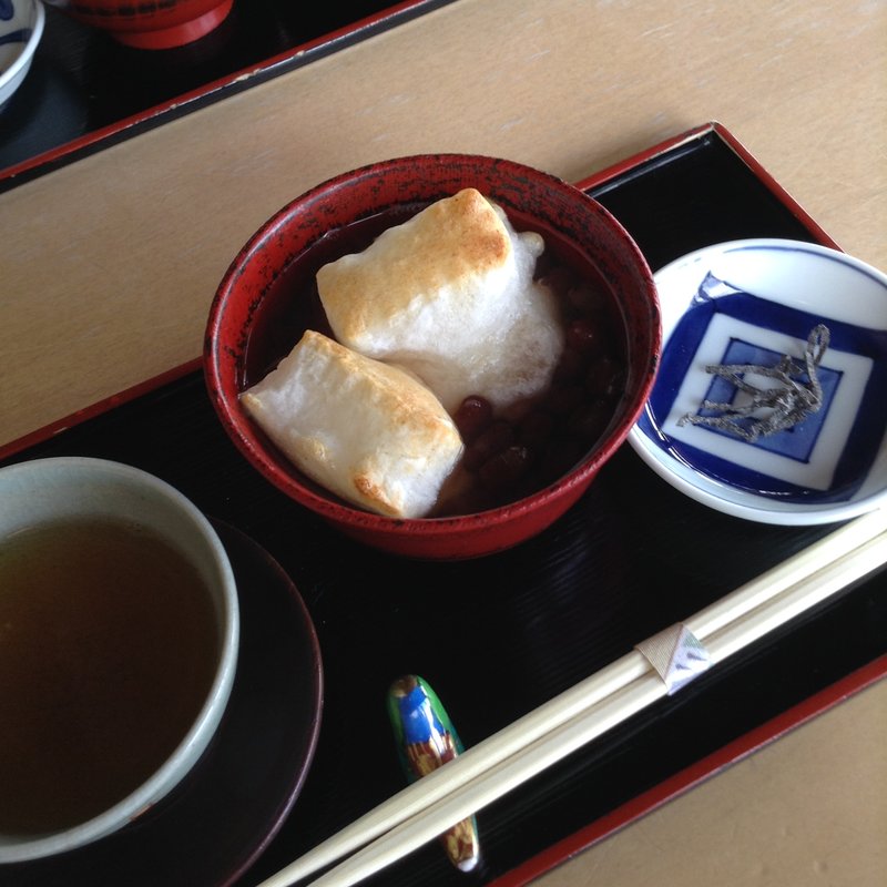 ぜんざい十勝大納言小豆（焼餅or粟餅or白玉）(茶丈藤村)
