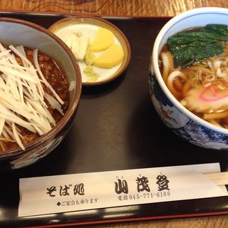 ネギ味噌丼セット(そば処 山茂登)