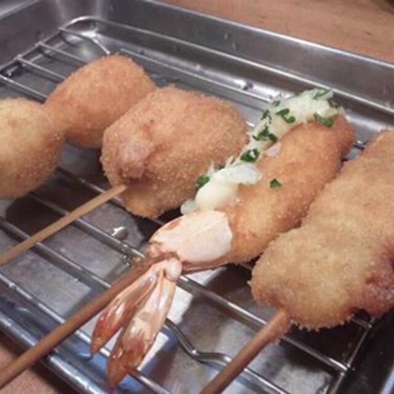 串揚げ　4点もり(串揚げ三昧 なかなか 町田店)