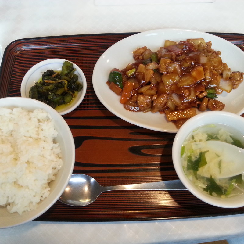 鶏肉みそ炒めランチ（日替わり定食）(ホテルオーエド紹興飯店)