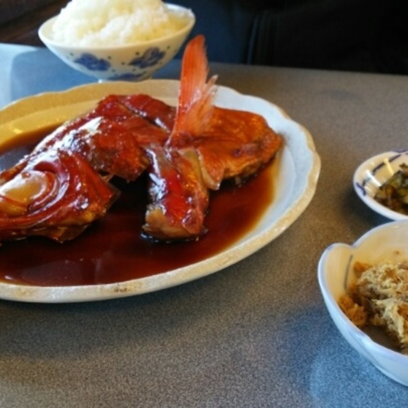 金目煮付け定食(レストランはまゆう)