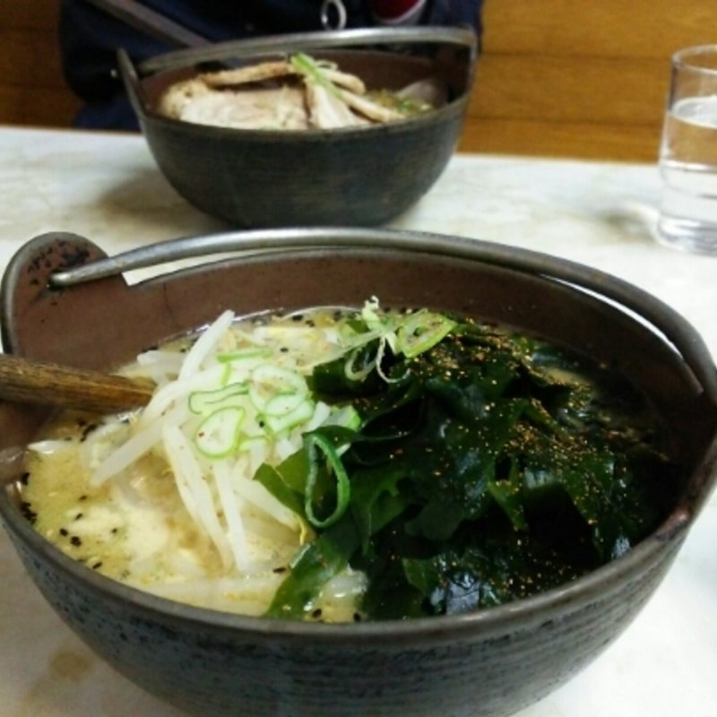 味噌ラーメン　トッピングわかめ(あじ平 長柄店)