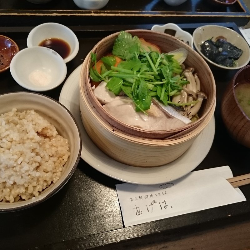 本日のお魚せいろ蒸しごはん(あげは。神戸トアロード店)