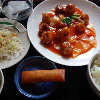 酢豚定食(台湾料理　たんぽぽ)