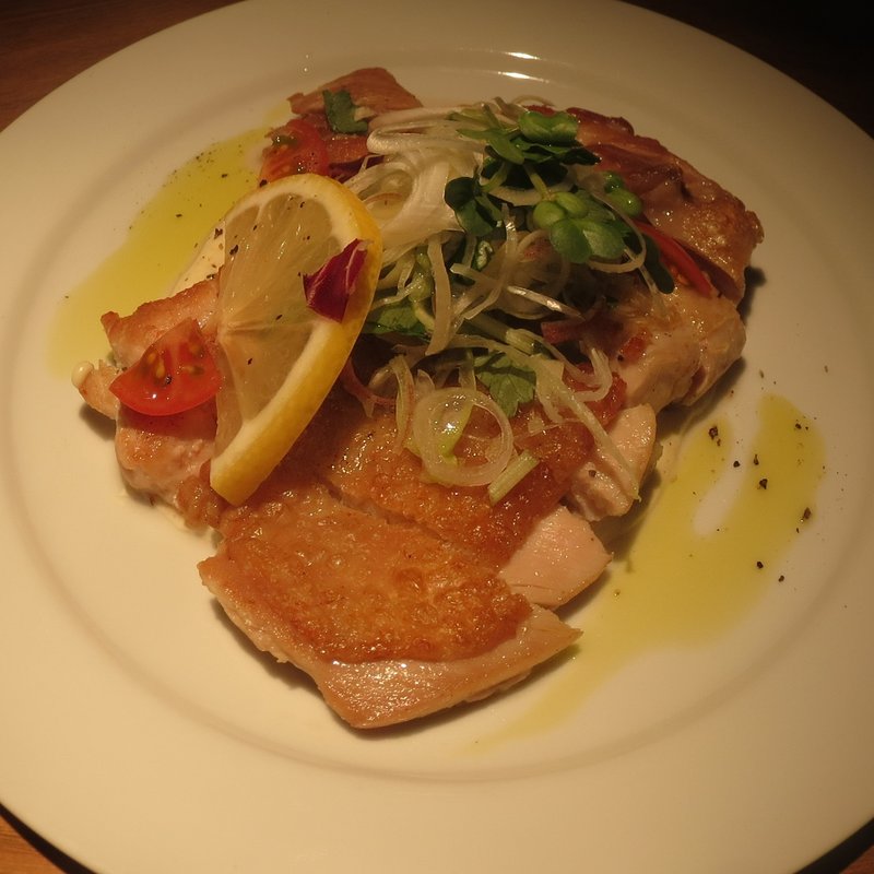 大山鶏のロース　柚子胡椒ソース(ROSE)