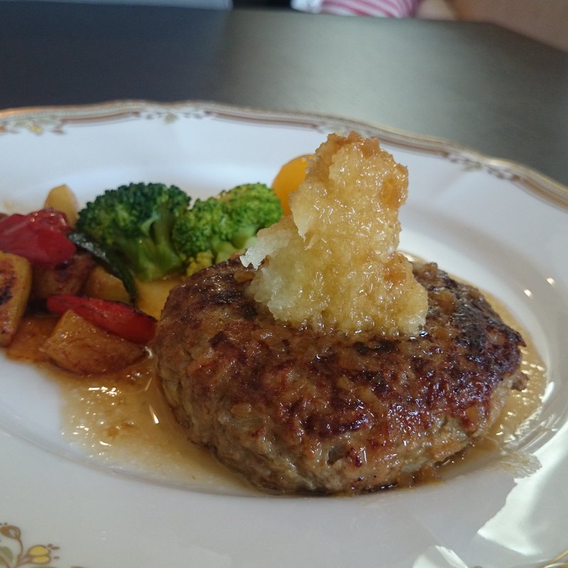 ハンバーグランチセット(dog cafe moi moi)