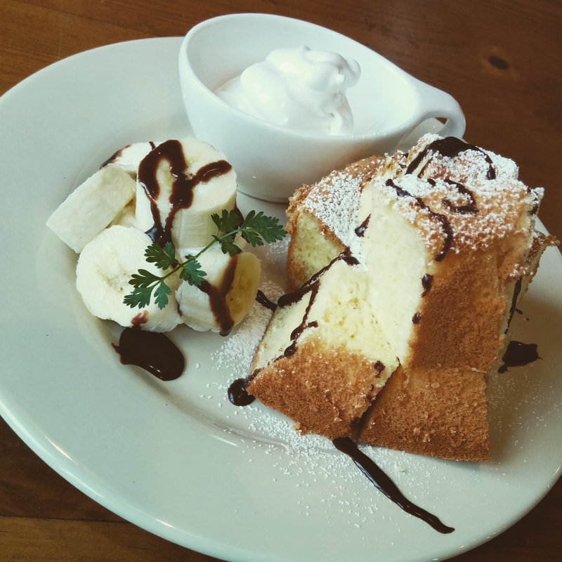 シフォンケーキセット(桜カフェ)