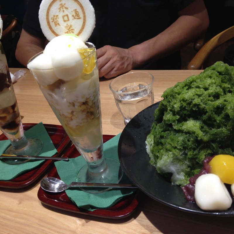 抹茶かき氷(永楽屋 本店 （えいらくや）)