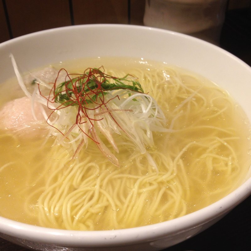 あら炊き塩らぁめん　へしこ焼きおにぎり付き(麺屋海神)