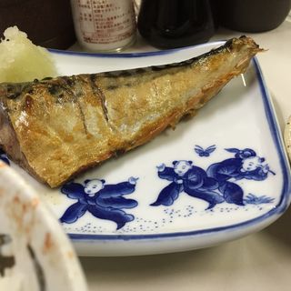 サバの塩焼き定食(ワセダ菜館)